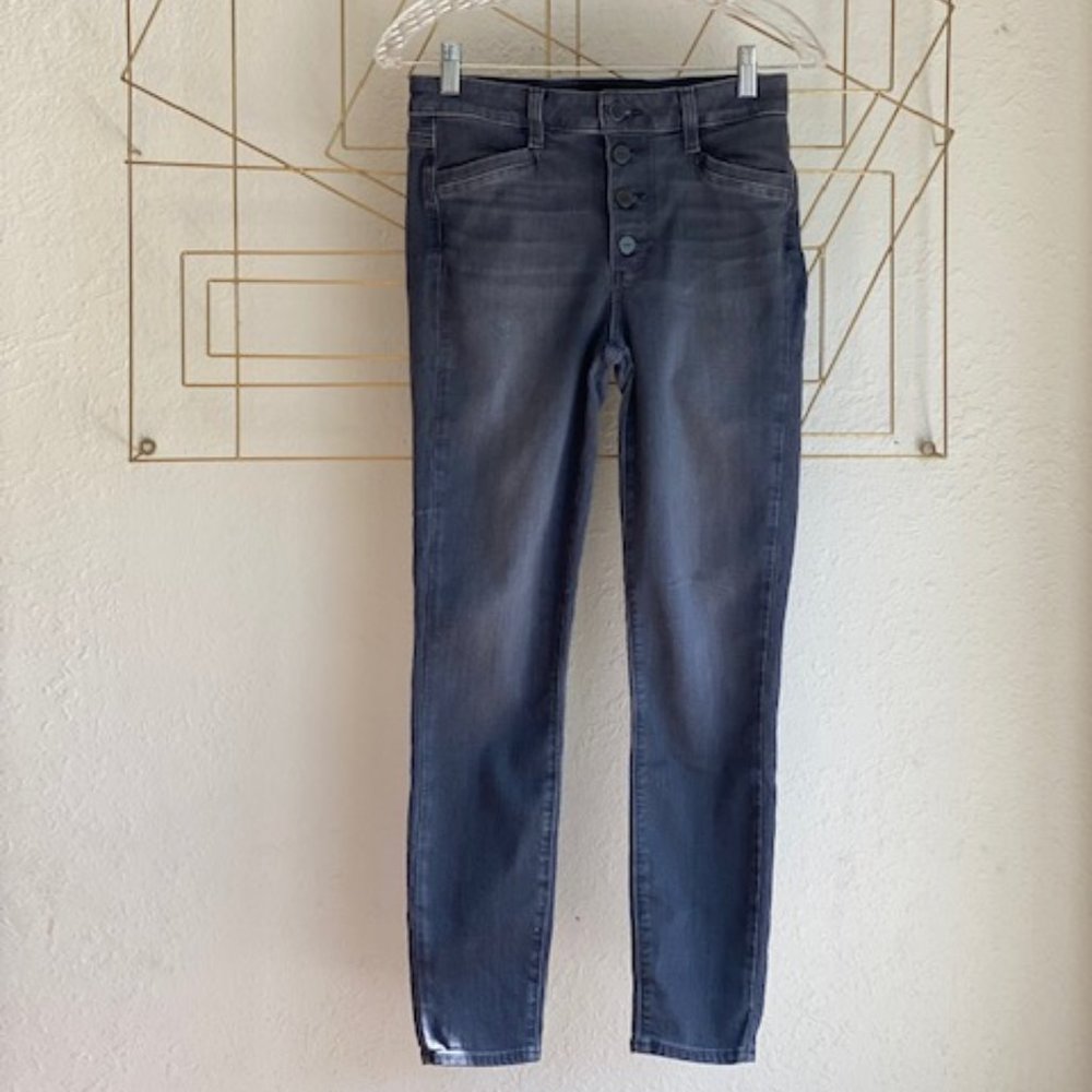 PAIGE Hoxton Ankle Button Fly Denim